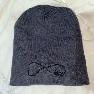 Gray infinity beanie